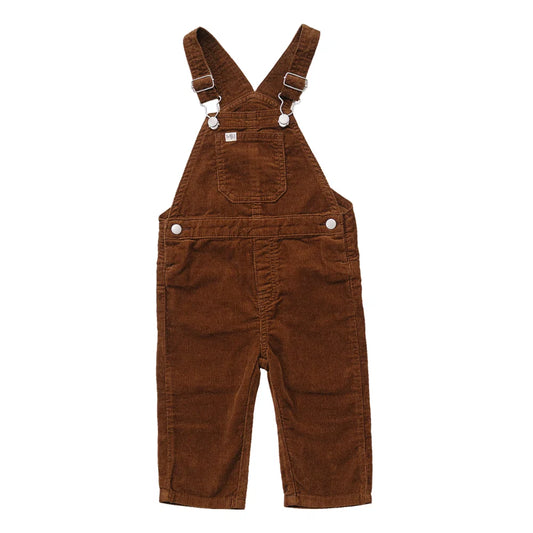 Mebie Baby Brown Corduroy Overalls