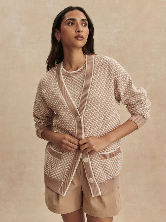 Varley Tarran Stitch Knit Cardigan