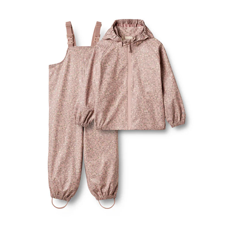 Wheat Kids Charlie Rainwear Set || Powder Flower Meadow