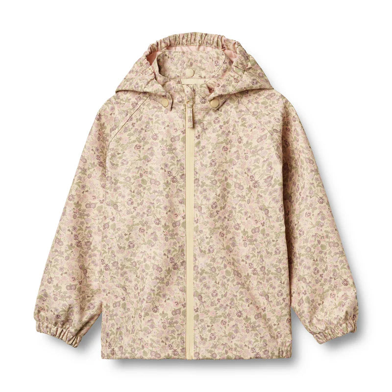 Wheat Kids Chardy Rain Jacket || Rose Flower Field