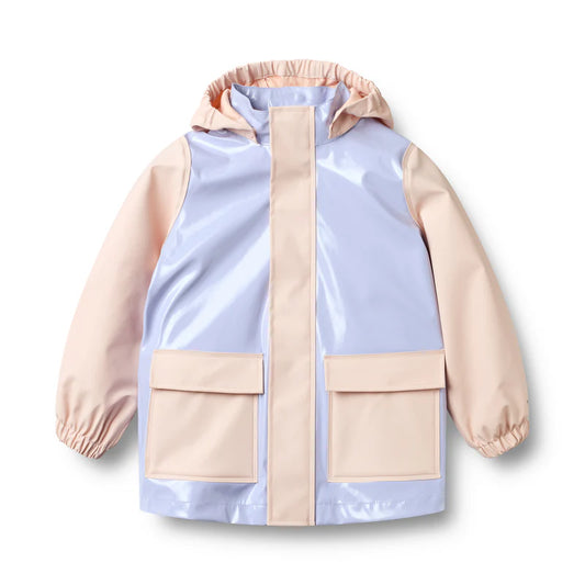 Wheat Kids Rainwear Otu Jacket || Lilac Cosmic Sky