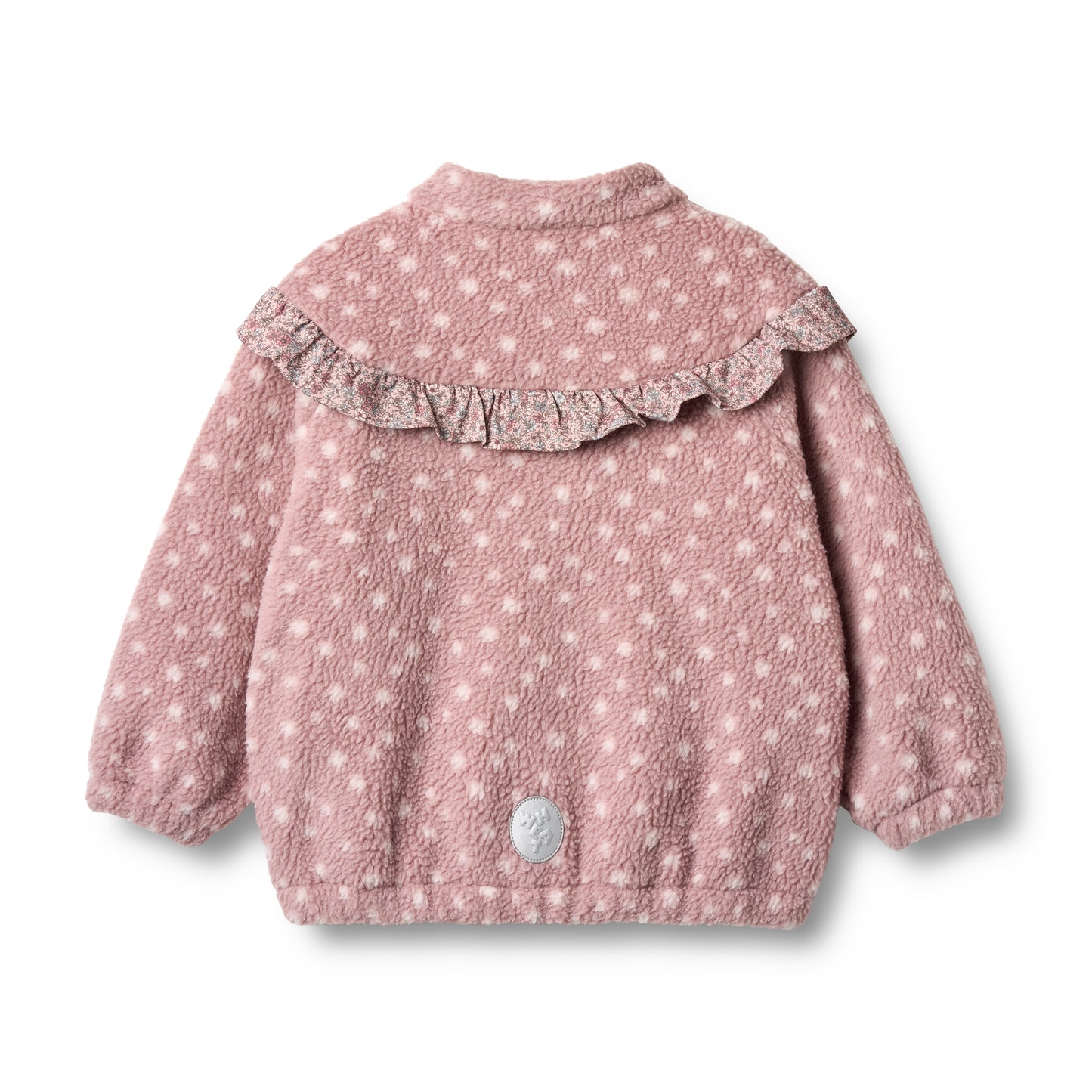 Wheat Kids Fleece Anorak || Rosewood Dots