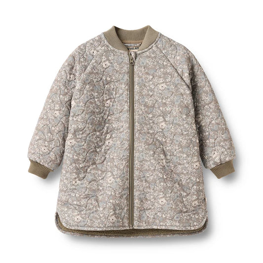 Wheat Kids Thermo Jacket Helga || Grey Stone Flowers