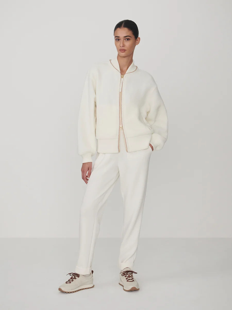 Varley Klaudia Fleece Jacket || Egret