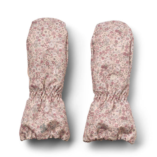 Wheat Kids Mittens Monta || Rose Dust Flowers