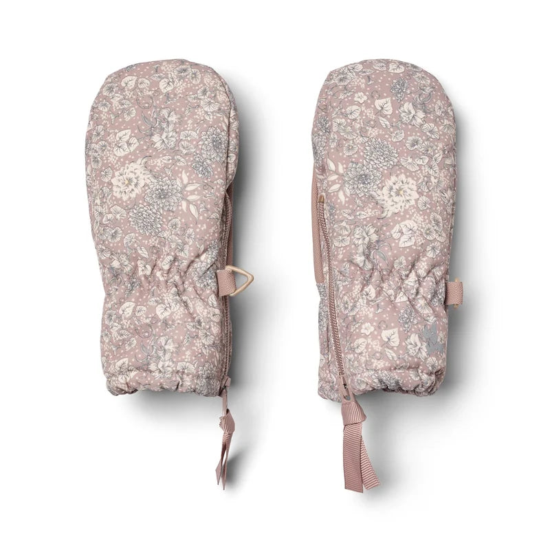 Wheat Kids Technical Mittens || Dry Rose Flowers