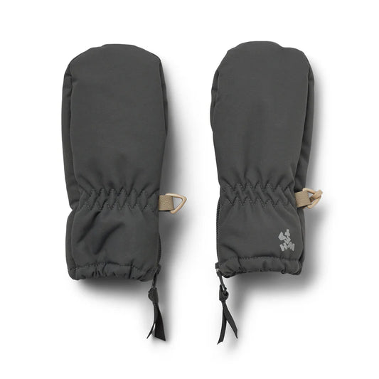 Wheat Kids Technical Mittens Zipper || Black Sea