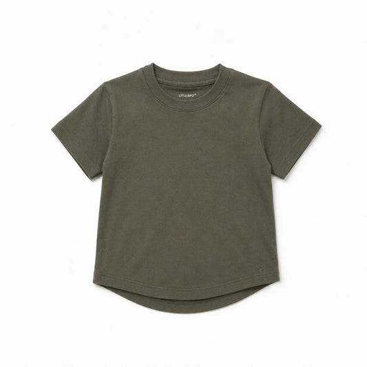 PRE-ORDER Little Bipsy Swoop Elevated Tee || Green
