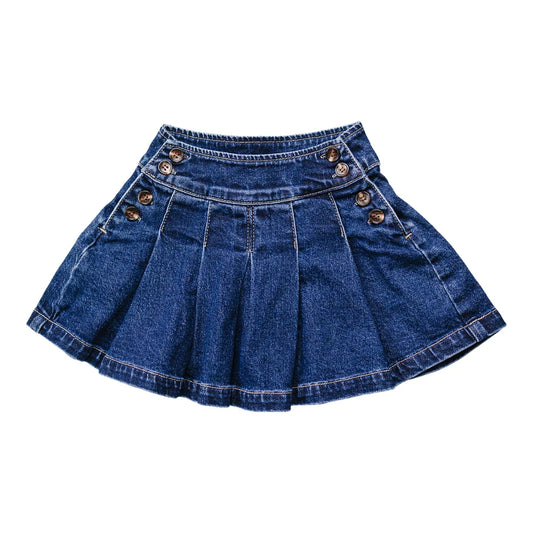 Mebie Baby Denim Pleated Skirt
