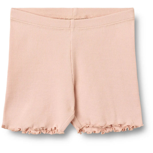 Wheat Kids Rib Shorts || Powder