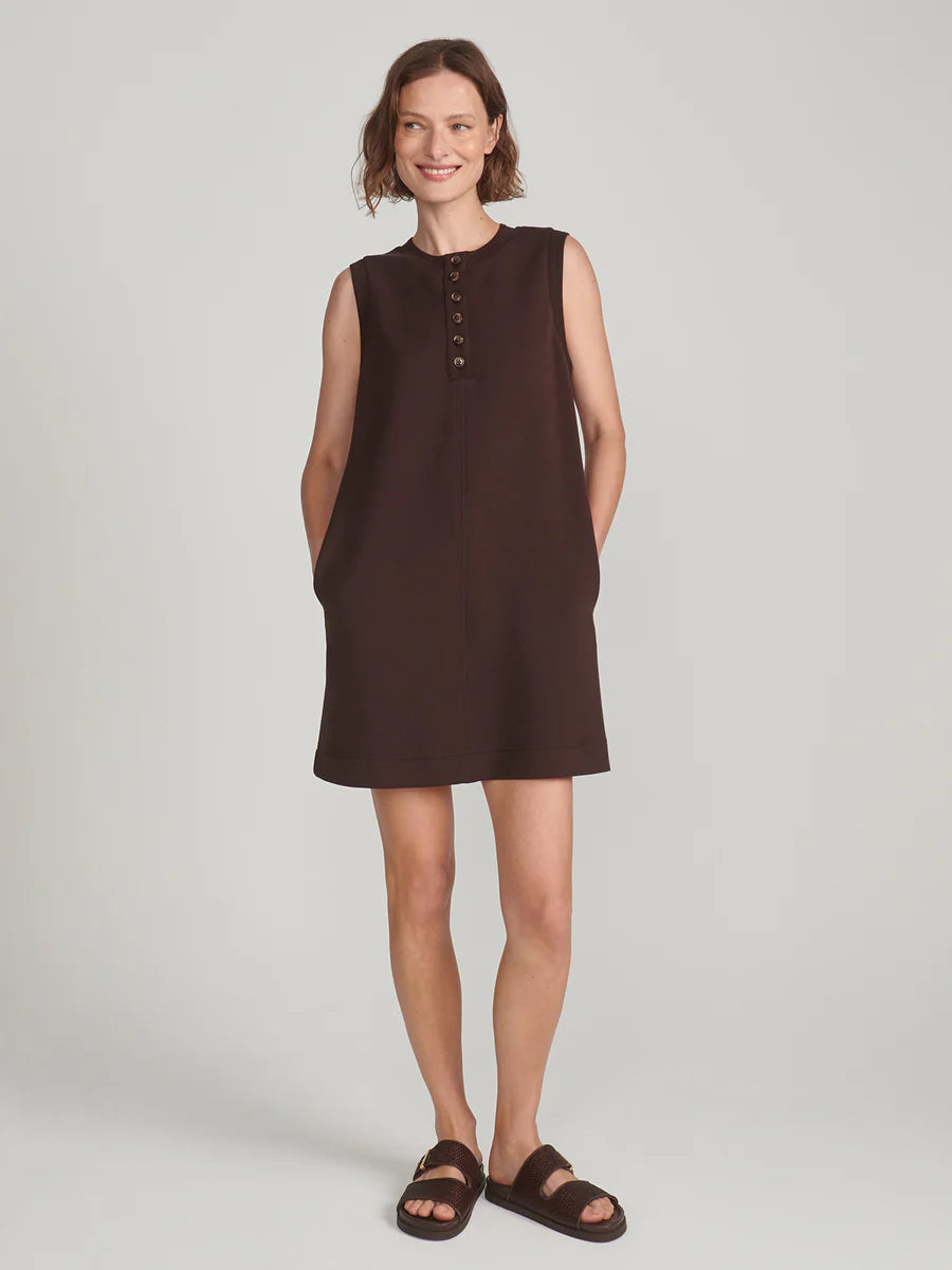 Varley Elba Tank Mini Dress || Coffee Bean