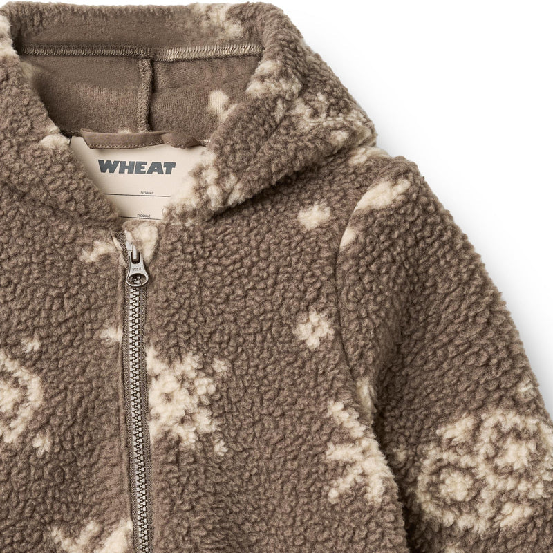 Wheat Kids Fleece Fleece Suit Allo || Dry Wood Jacquard