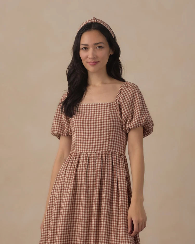 Rylee + Cru Women's Keyara Dress || Brick Check
