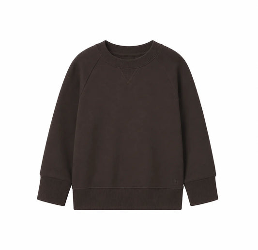 Little Bipsy Raglan Crewneck || Brown