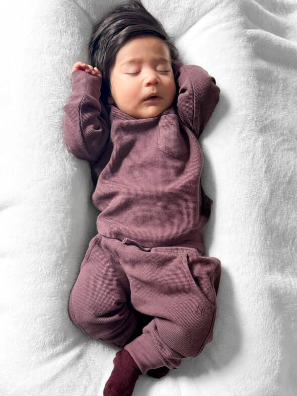 Little Bipsy Waffle Long Sleeve || Huckleberry