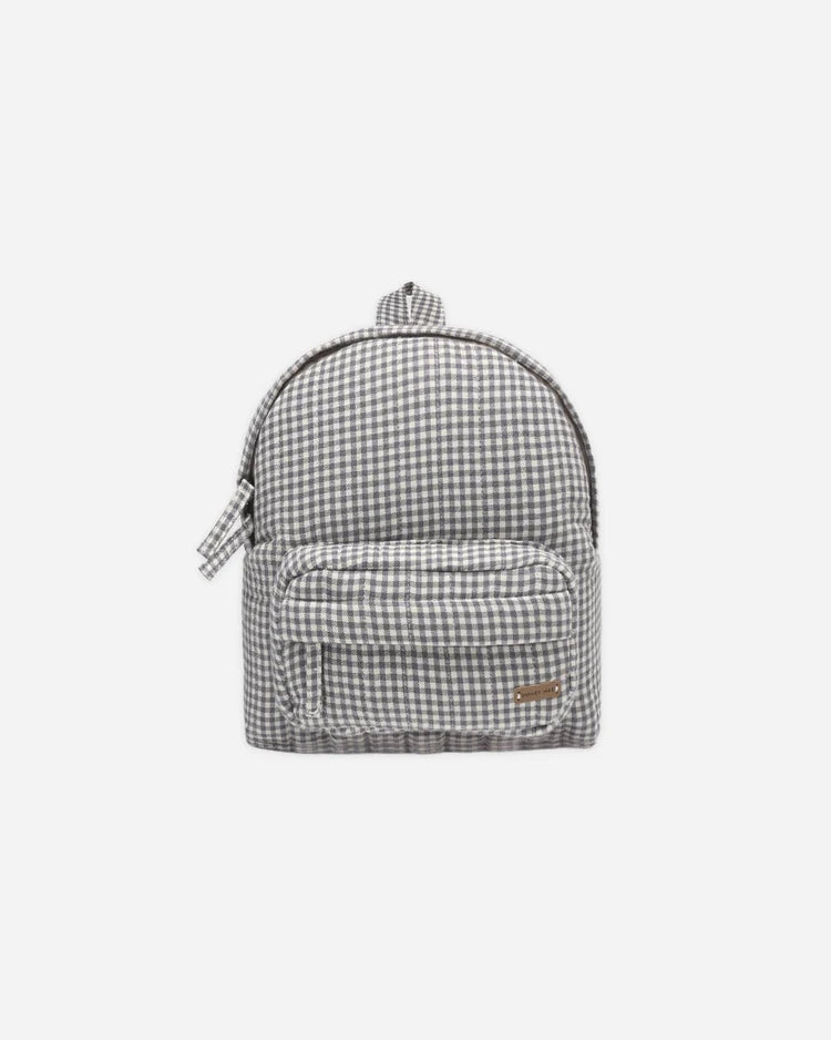 Quincy Mae Mini Backpack || Midnight Gingham