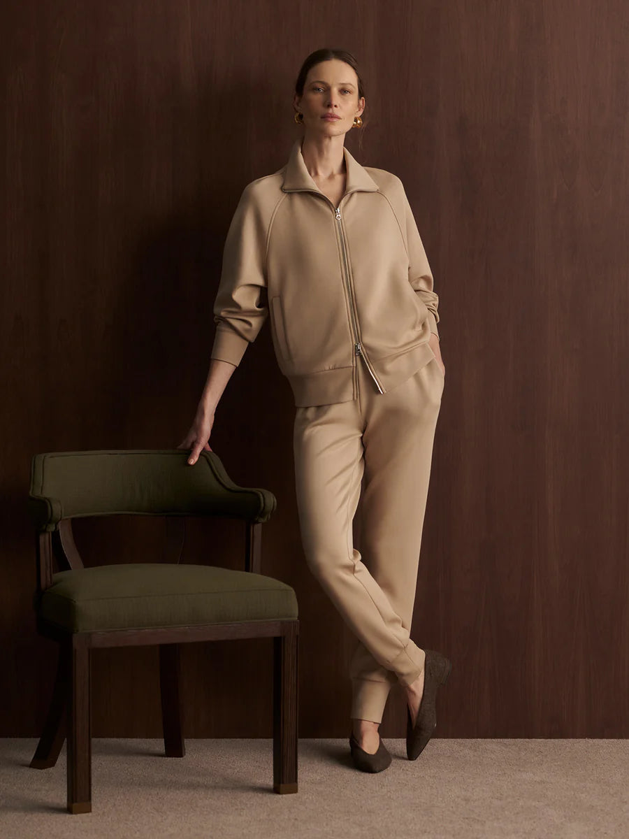 Varley The Slim Cuff Pant 27.5 || Light Taupe