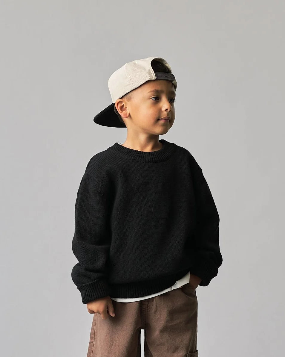 PRE-ORDER Little Bipsy Knit Sweater || Black