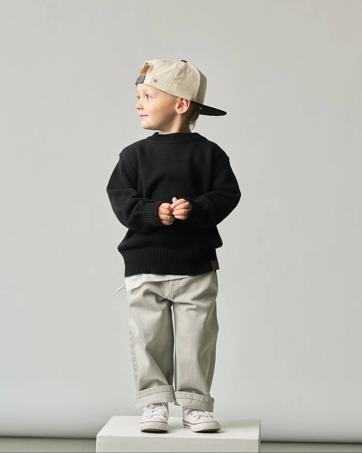 PRE-ORDER Little Bipsy Knit Sweater || Black