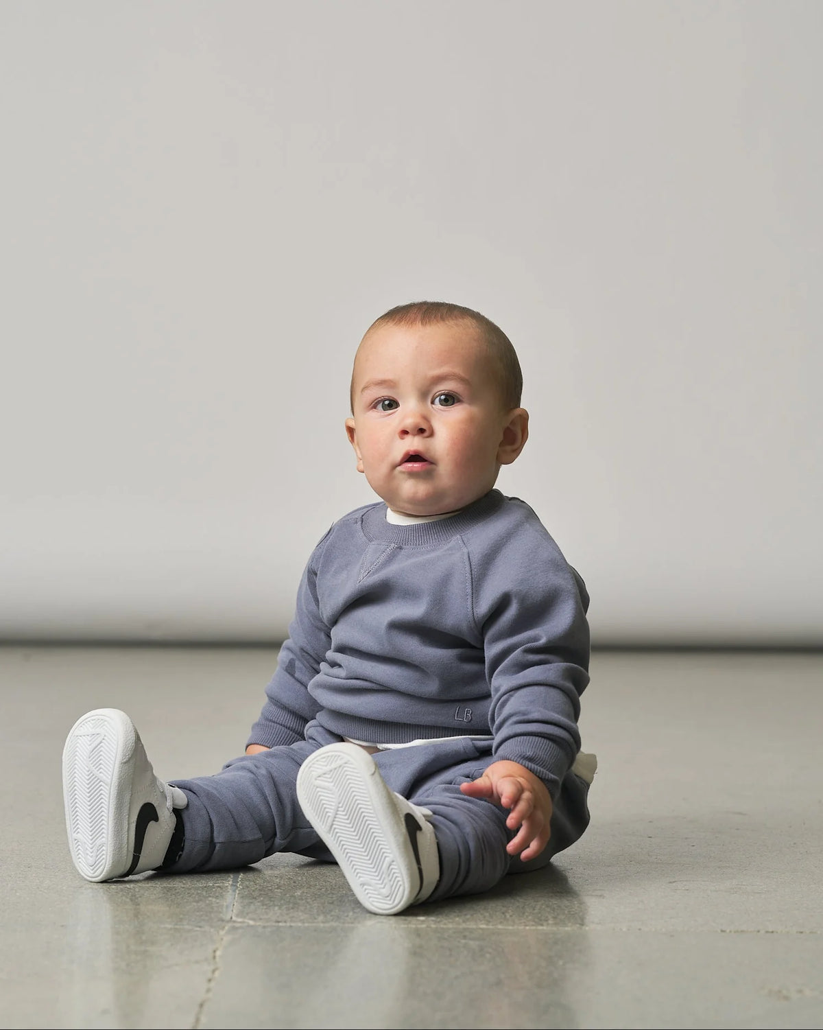 PRE-ORDER Little Bipsy Raglan Crewneck || Smoke