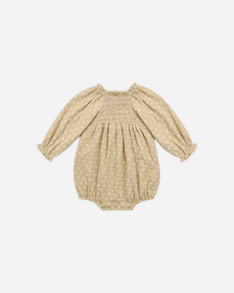 Quincy Mae Eden Romper || Butterscotch Floral