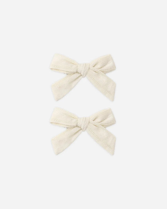 Rylee + Cru Bows, Set of 2 || Natural