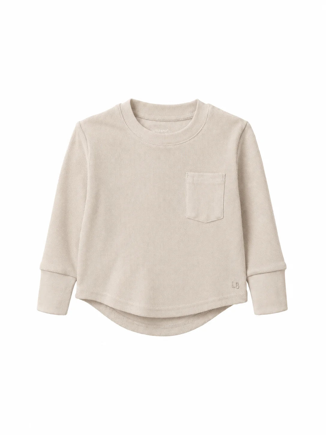 PRE-ORDER Little Bipsy Waffle Top || Cream