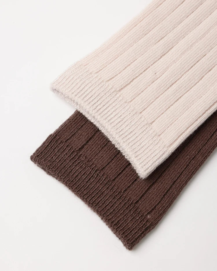 Rylee + Cru Ribbed Socks, 2-Pack || Petal, Mulberry