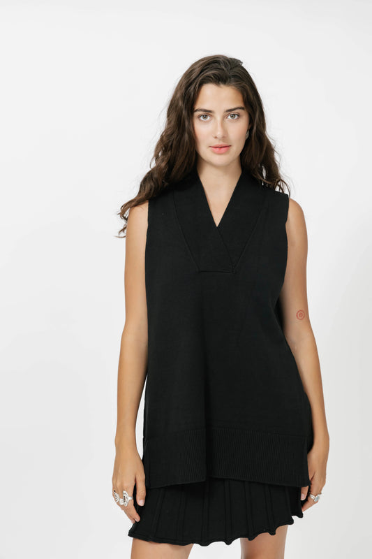 Smash + Tess Blair Knit Vest || Black