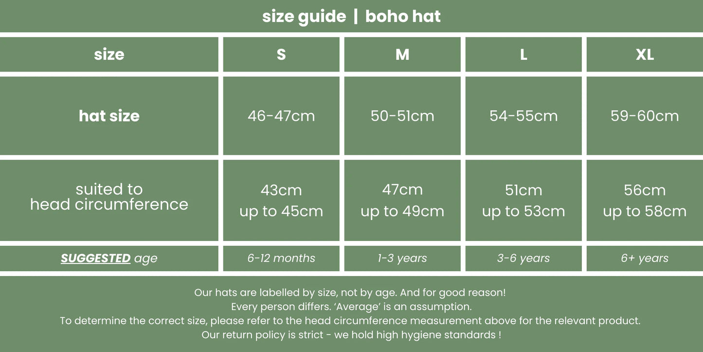 fini. The Label Boho Hat || Coal