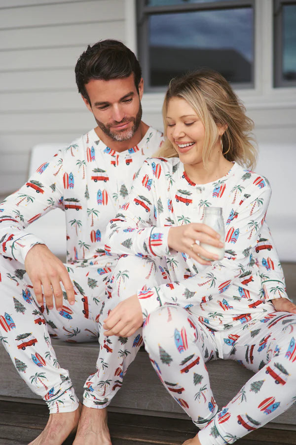 Bambi & Birdie Ladies Henley Jogger Set || Cali Christmas