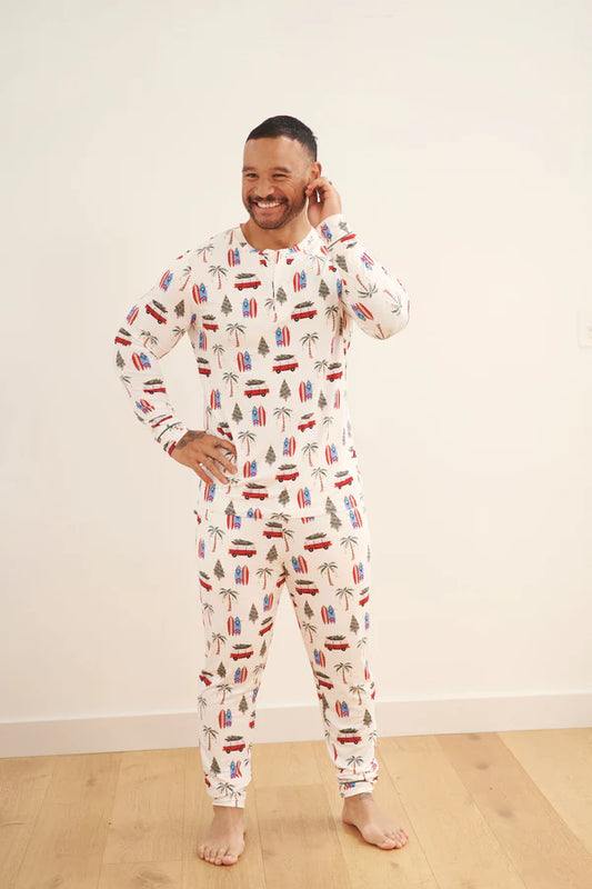 Bambi & Birdie Mens Henley Jogger Set || Cali Christmas