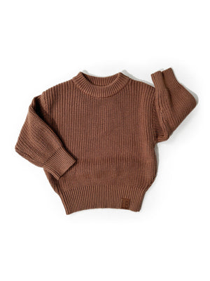 Chunky Knit Sweater || Nutmeg