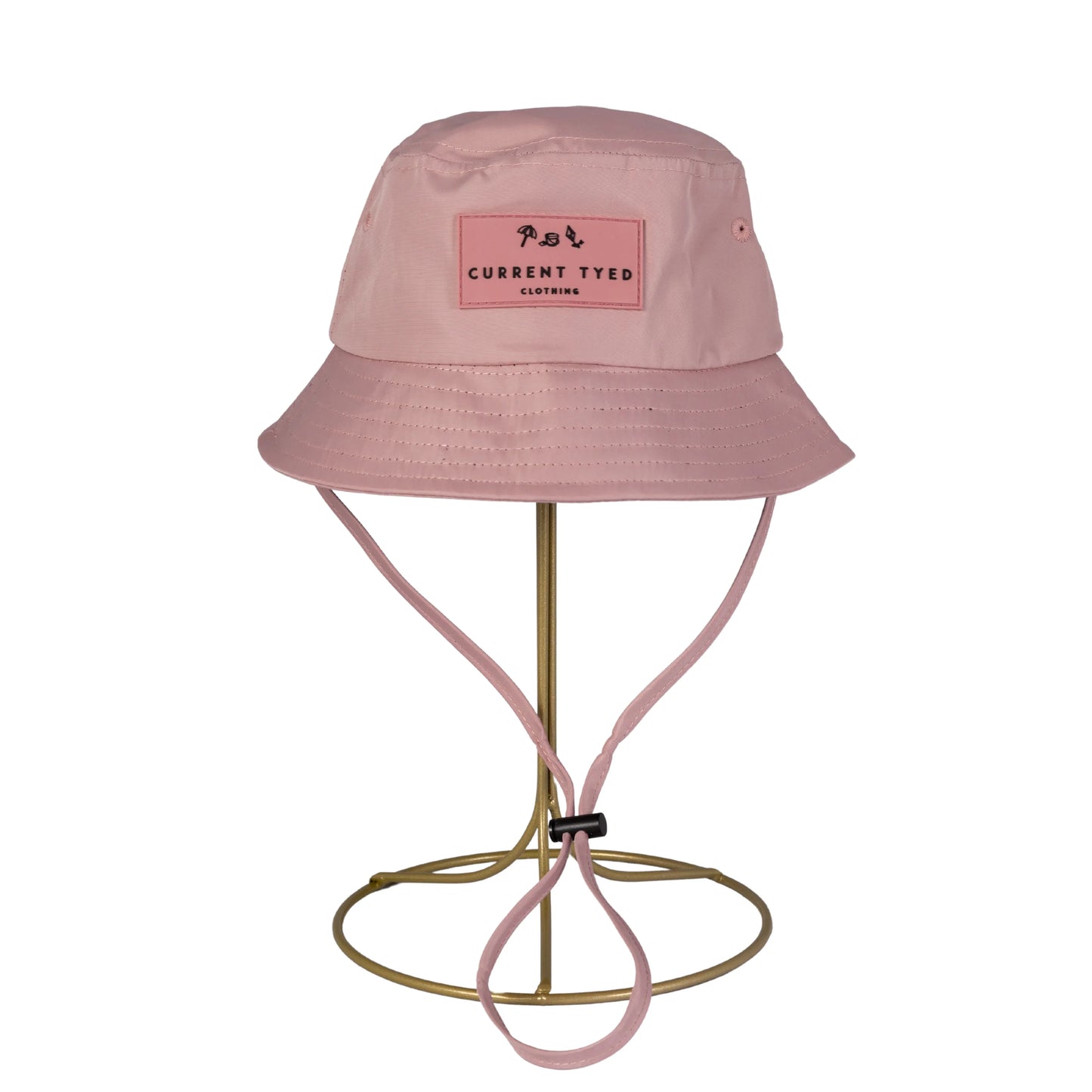 Current Tyed Waterproof Bucket Hat || Blush