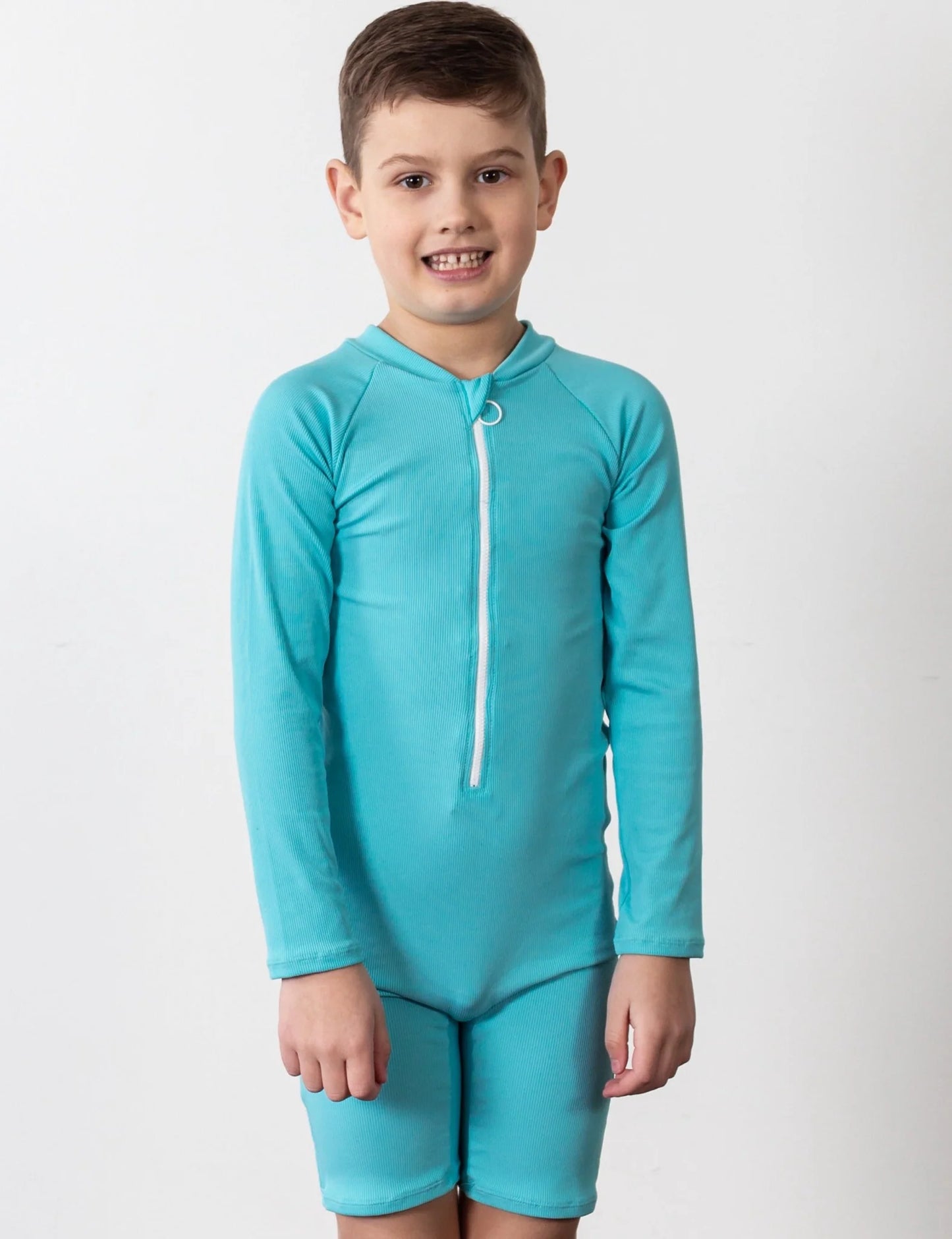 Current Tyed Sunsuit || Ribbed Bright Blue Curaco