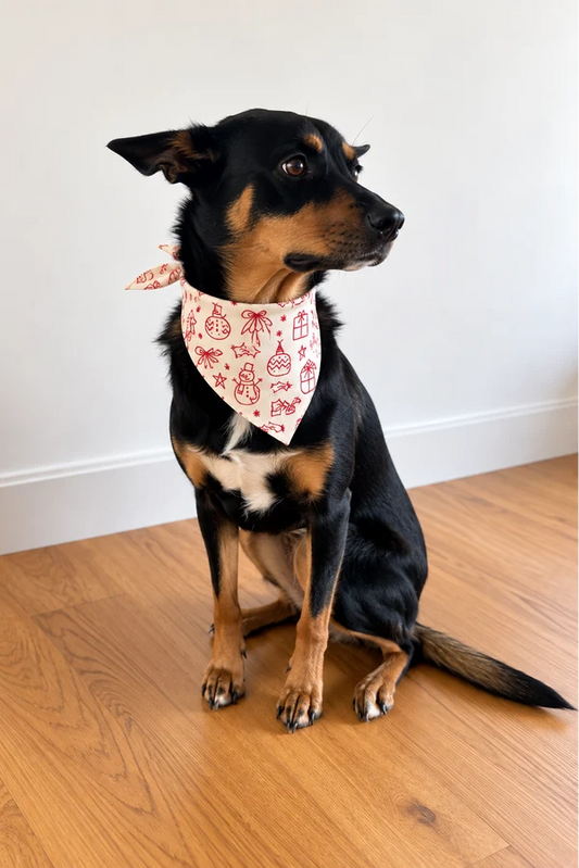Bambi & Birdie Pet Bandana || Holiday Sketch