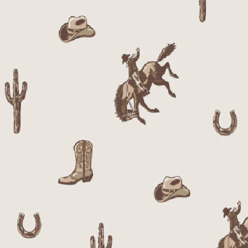 Kyte Baby Zipper Footie || Classic Cowboy