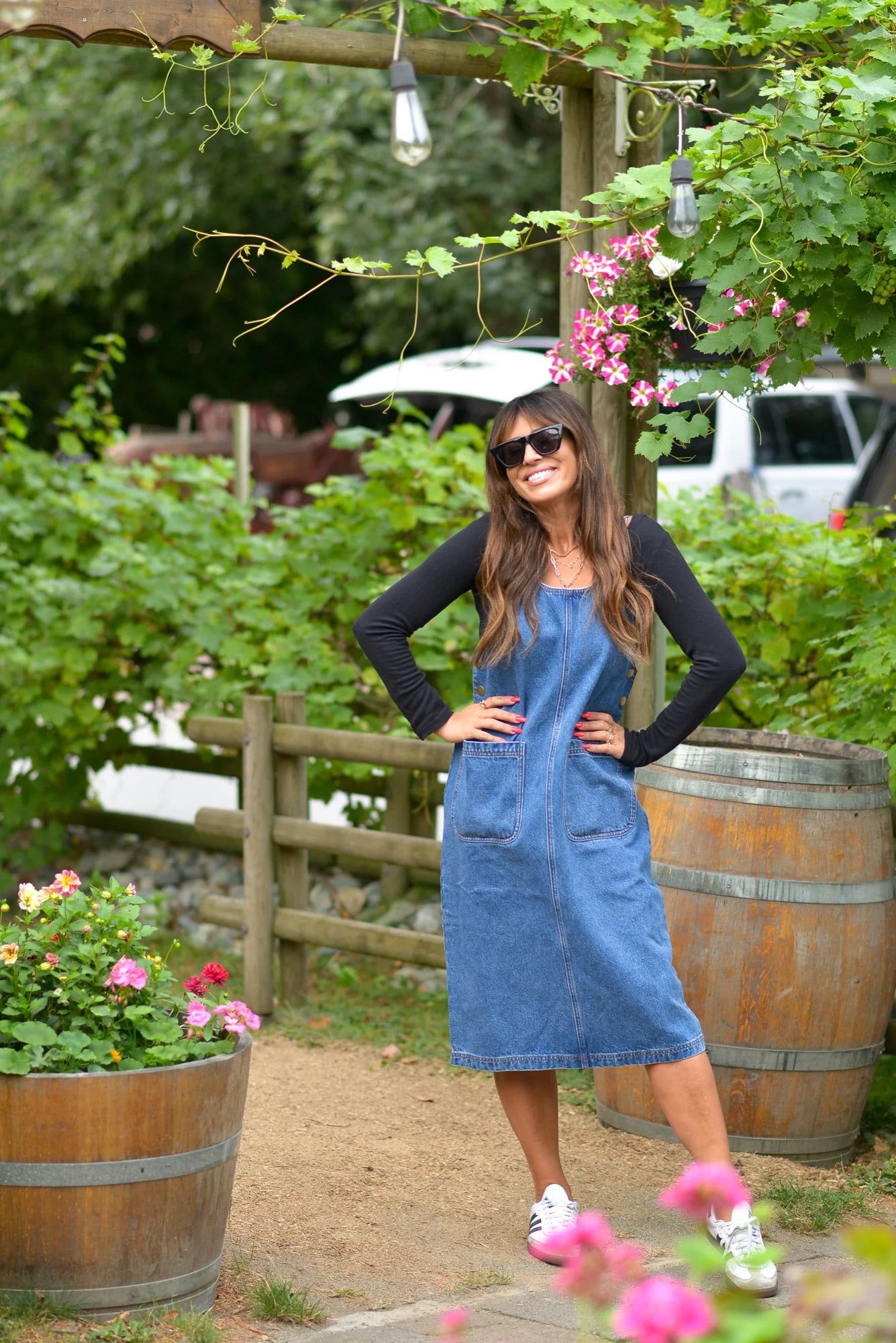 Smash + Tess Leah Denim Overall Dress