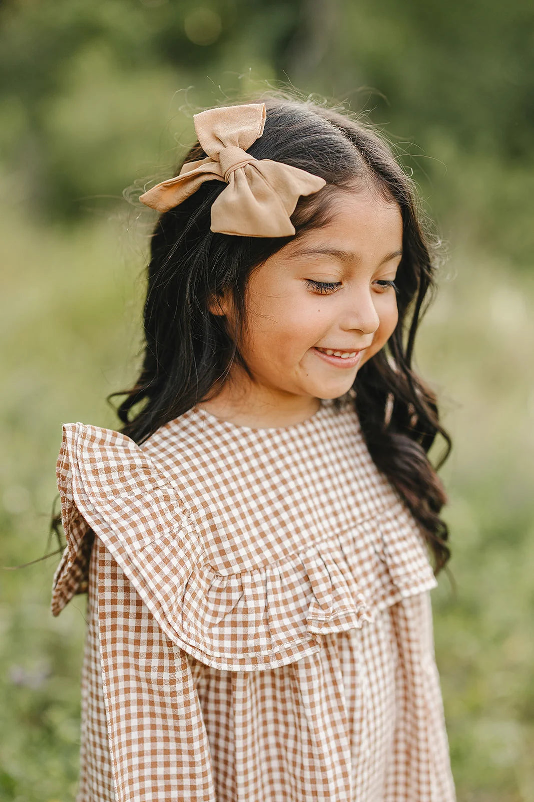 Mebie Baby Gingham Ruffle Dress