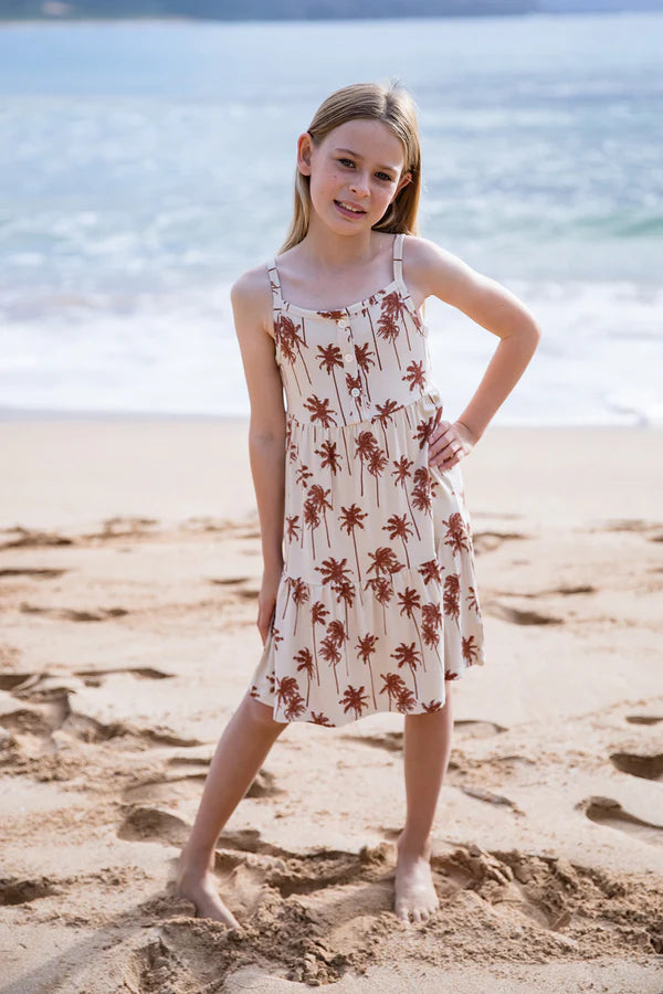 Bambi & Birdie Kids Twirl Dress || Palms