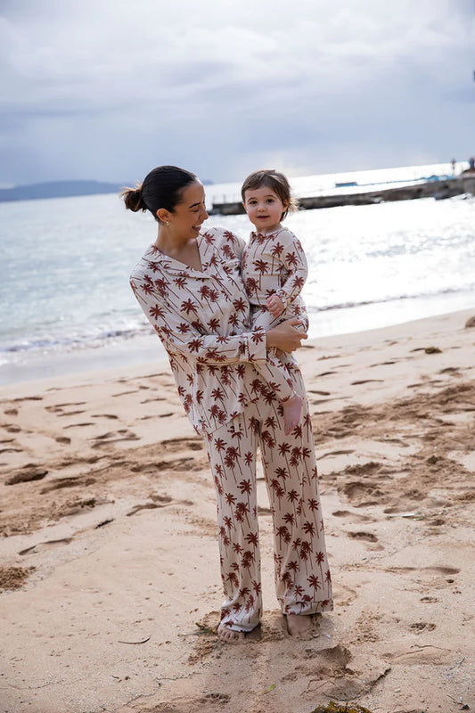 Bambi & Birdie Ladies Collared Set || Palms