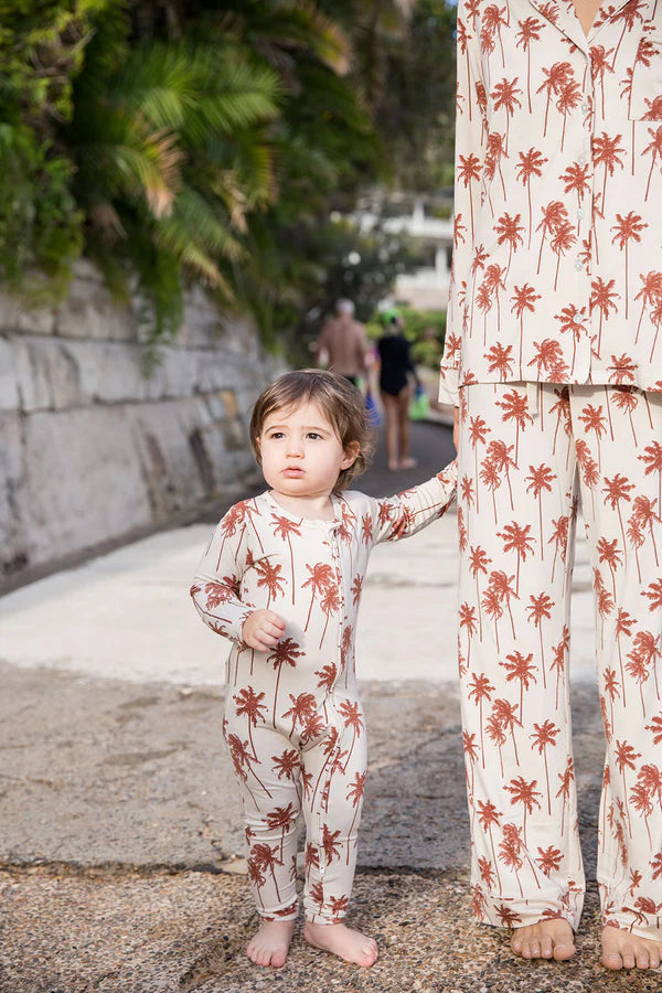 Bambi & Birdie Zipper Sleeper || Palms