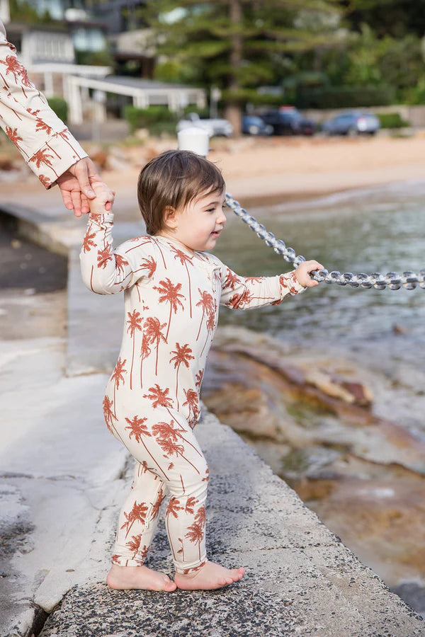 Bambi & Birdie Zipper Sleeper || Palms