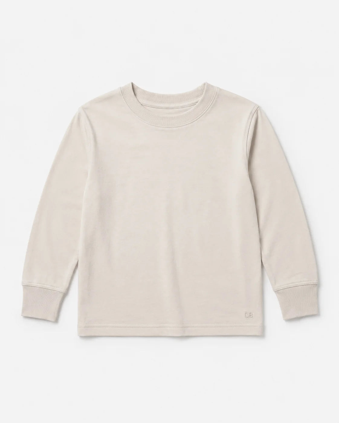 PRE-ORDER Little Bipsy Elevated Long Sleeve Tee || Cream