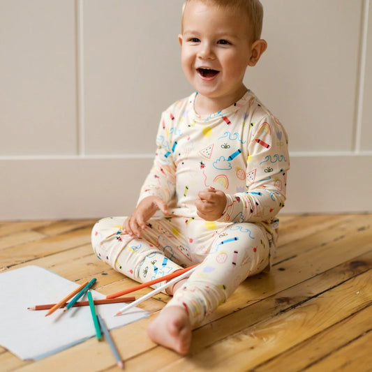 Roobear Two-Piece PJ's || Doodles