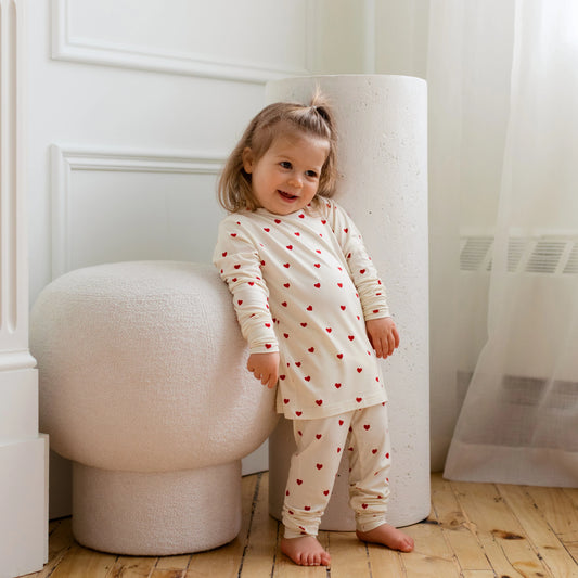 Roobear Two-Piece PJ's || Tiny Hearts