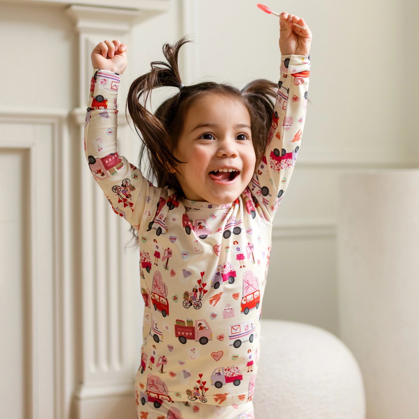 Roobear Two-Piece PJ's || Valentine's Letters