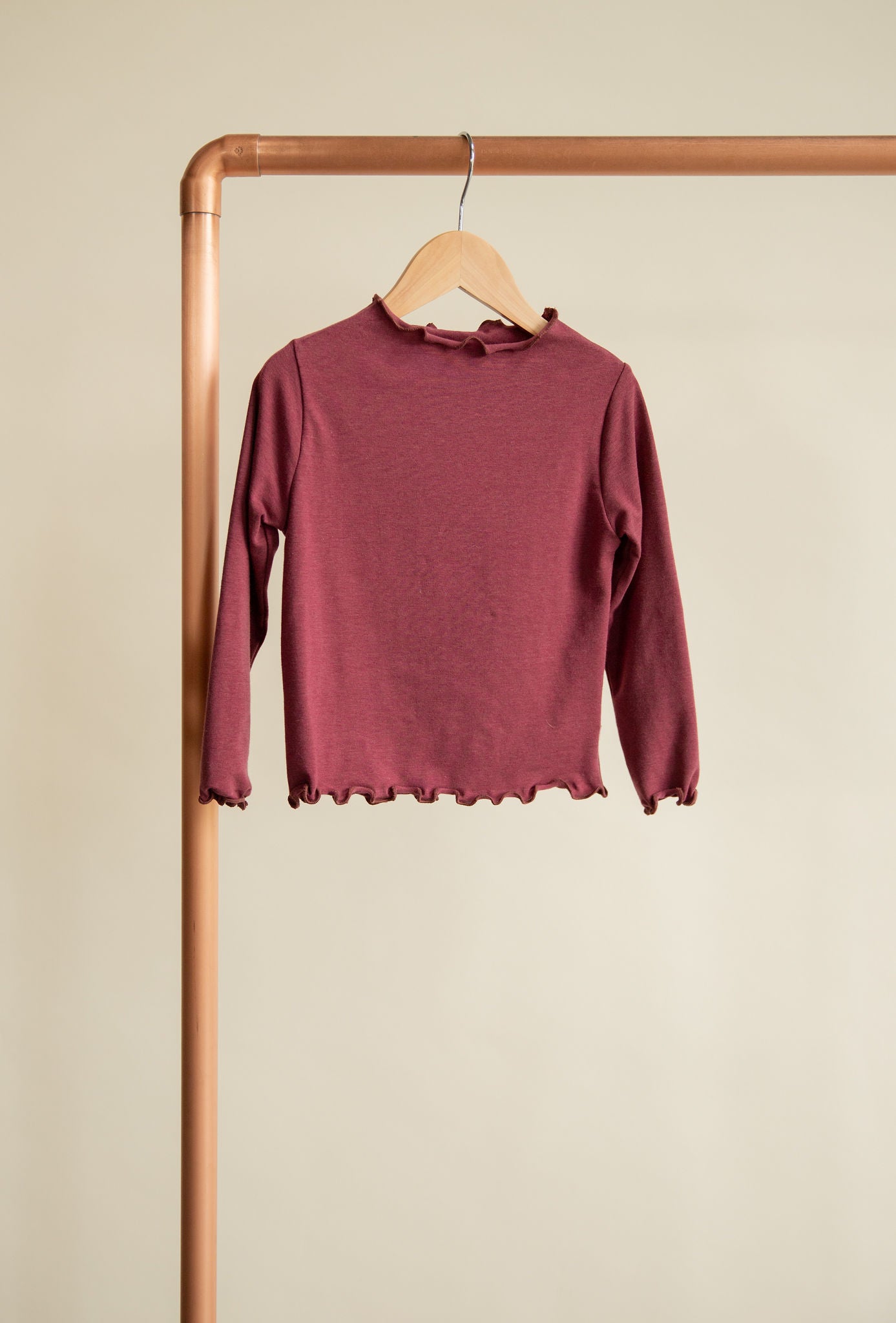 Jax and Lennon Funnel Neck Long Sleeve || Ruby