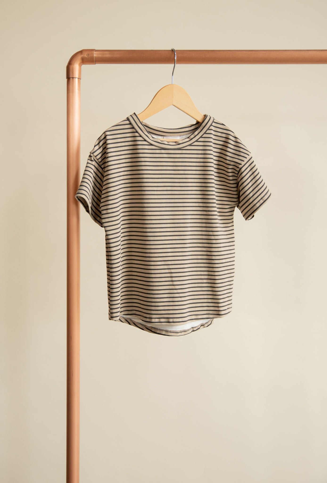 Jax and Lennon Essential Tee || Sandstripe