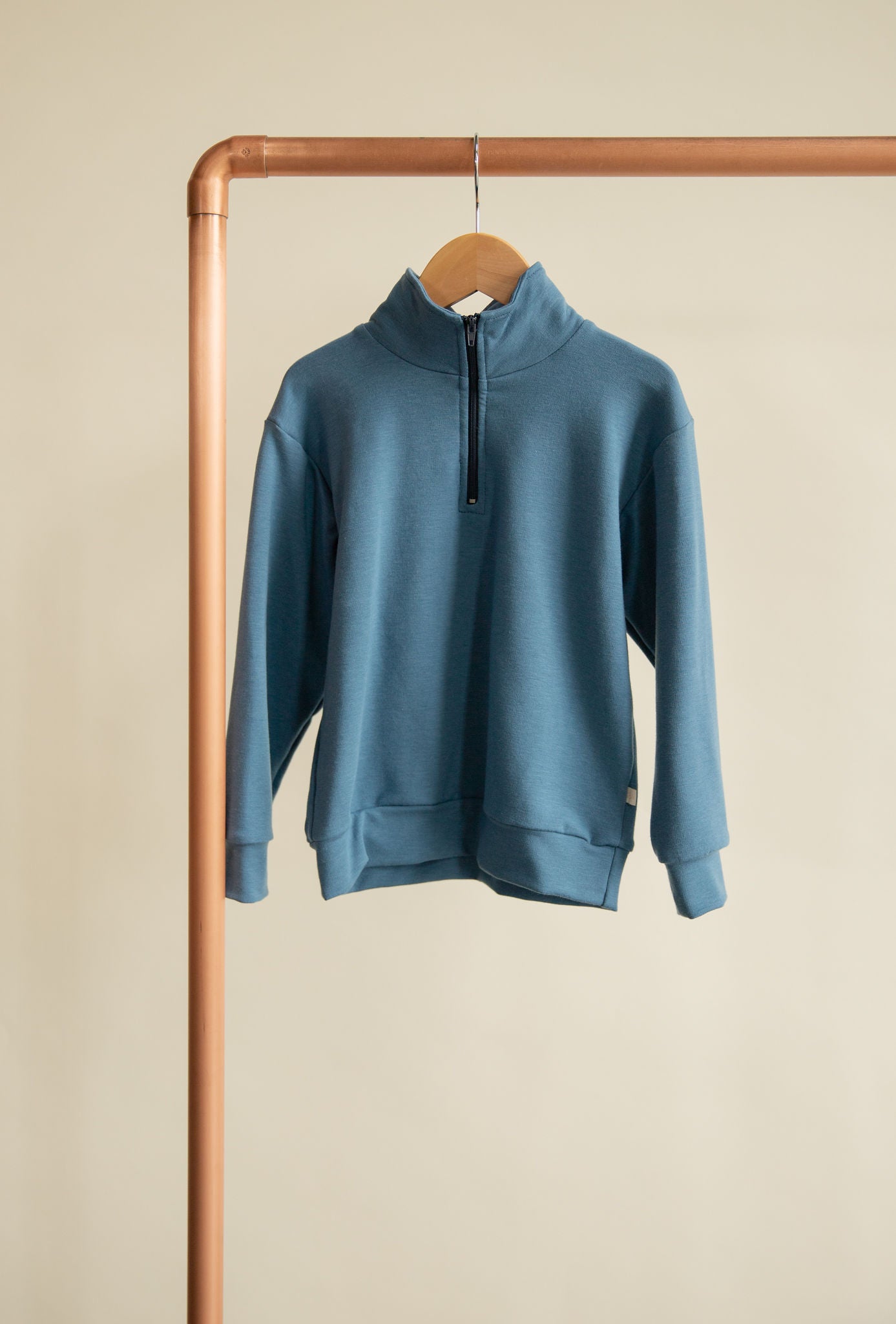 Jax and Lennon Terry 1/4 Zip || Aquamarine